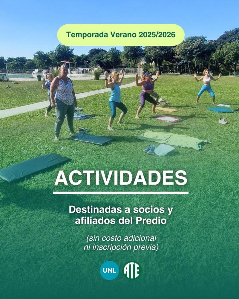 Actividades Temporada Verano 2025/26